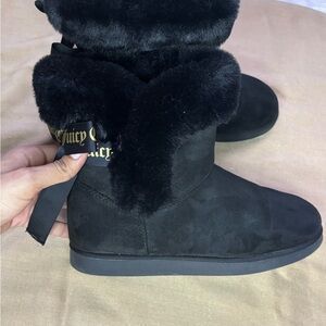 Juicy Couture Black Fur-Lined Women's Boots